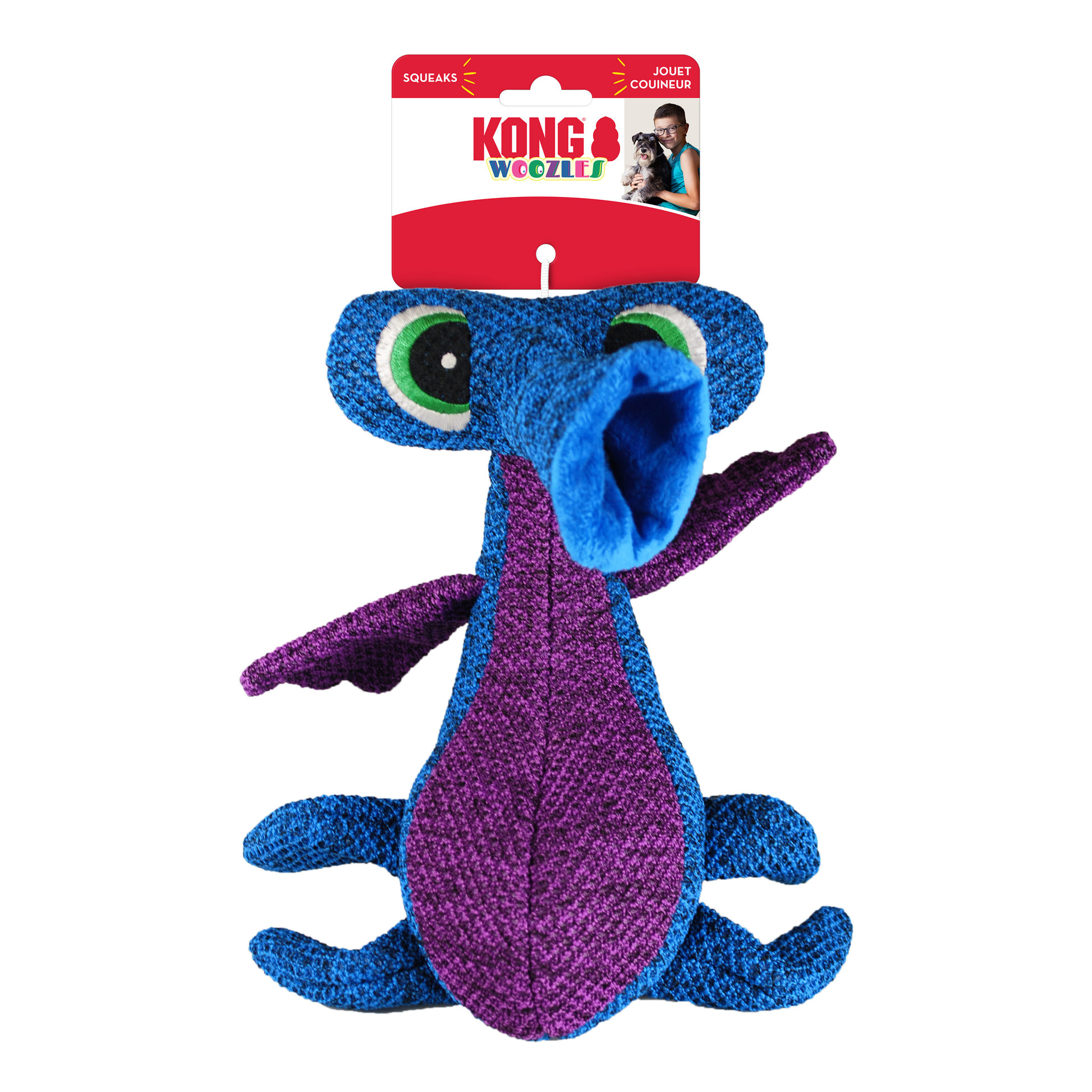 Kong Woozles Toy for Dogs — side view