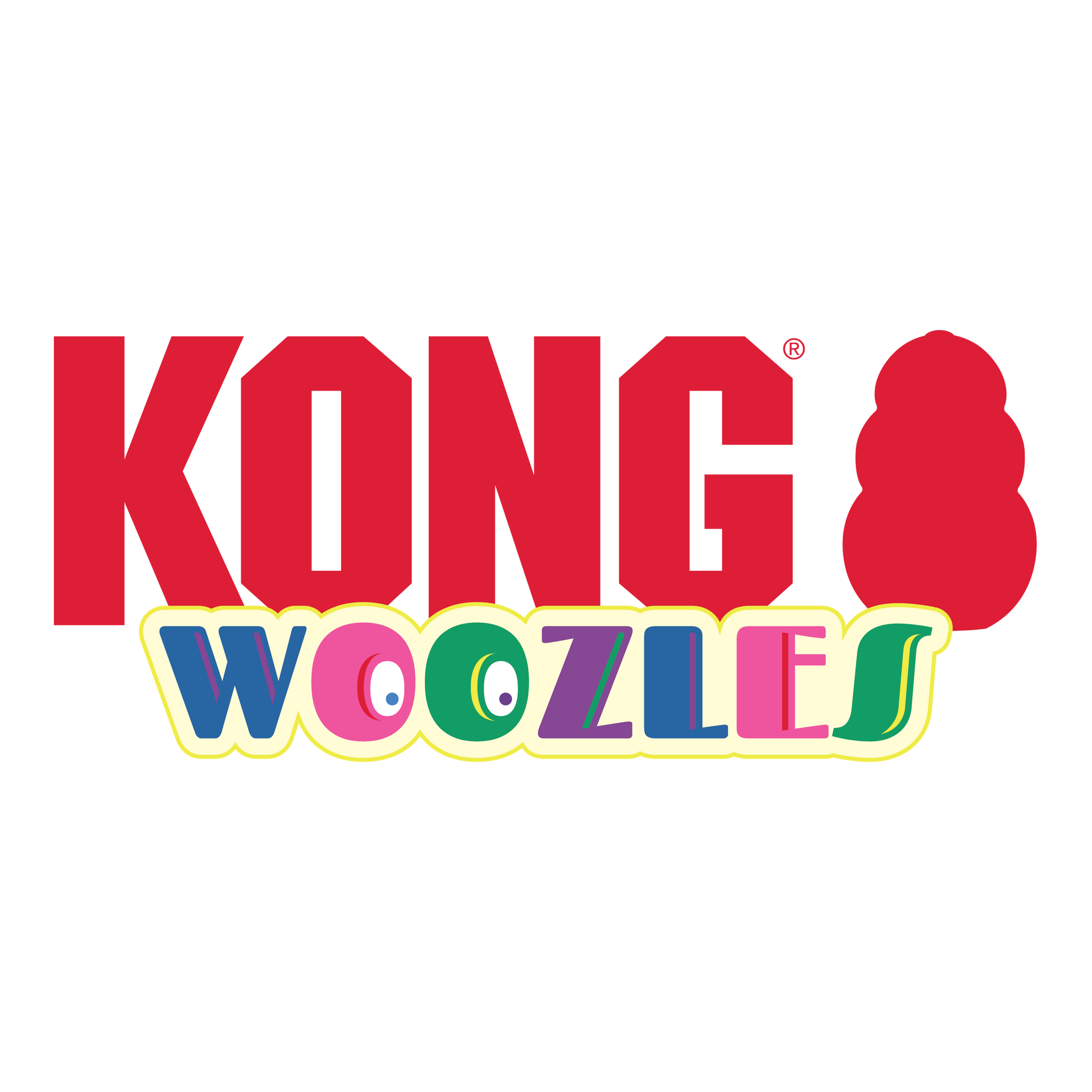 Kong Woozles Toy for Dogs — back view
