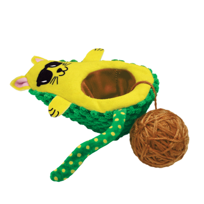 Kong Wrangler Avocato Toy For Cats Green