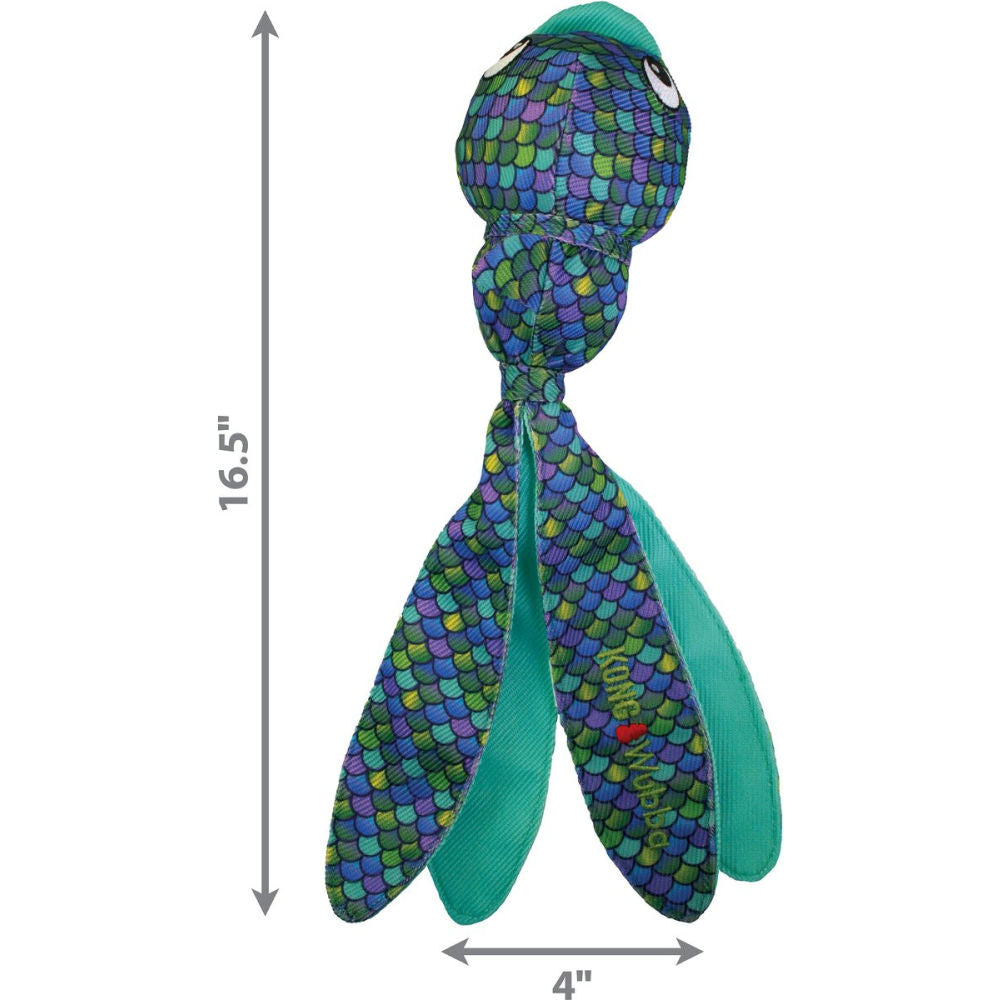Kong Wubba Finz Toy for Dogs (Blue) | For Medium Chewers — detail shot