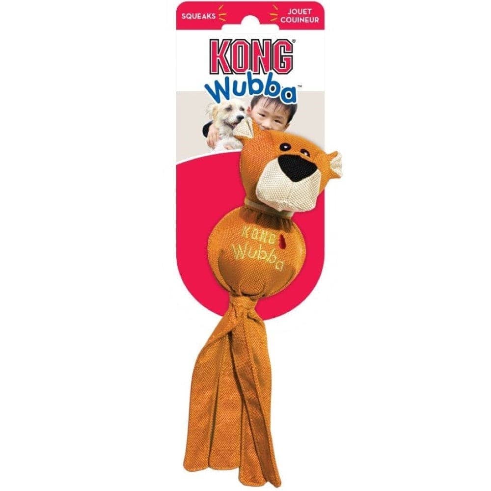 Kong Wubba Friends Plush Squeaky Toy for Dogs — detail shot