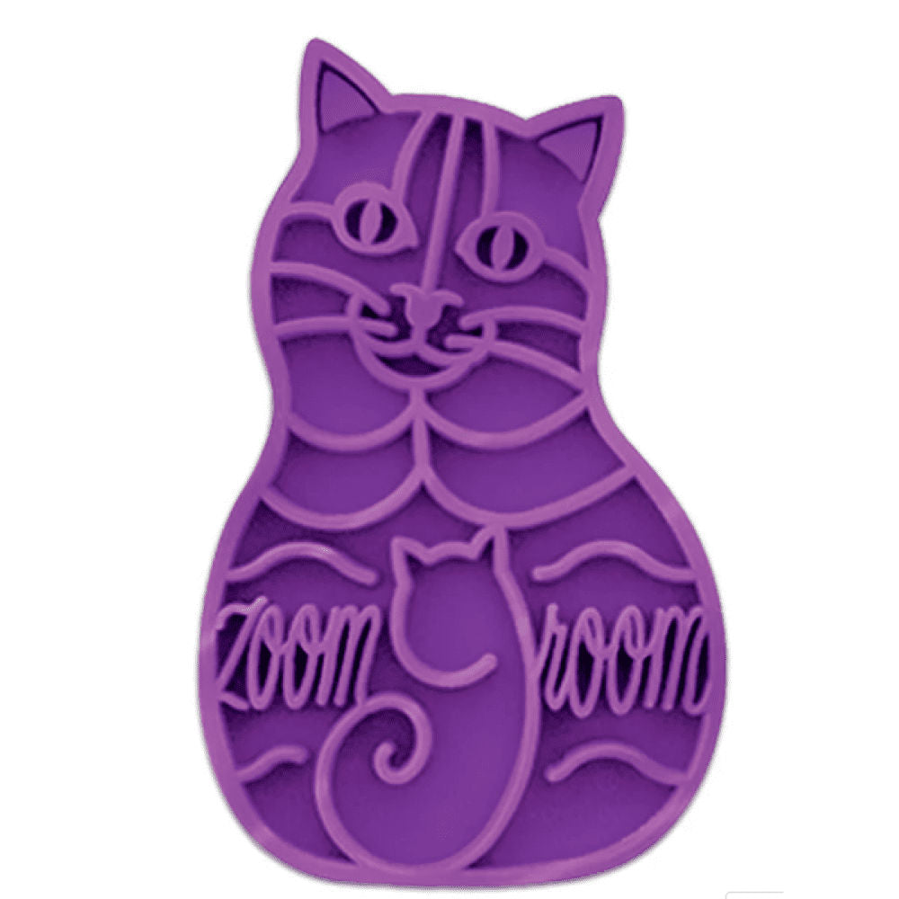 Kong Zoom Groom Brush for Cats — back view