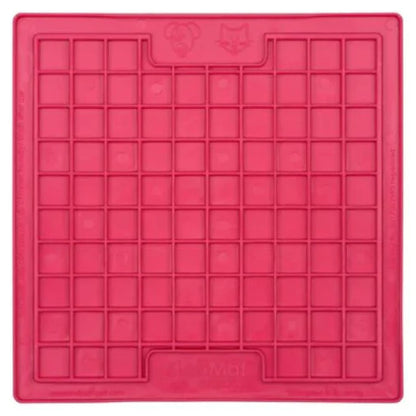 LickiMat Classic Playdate Slow Feeder for Cats and Dogs (Pink)