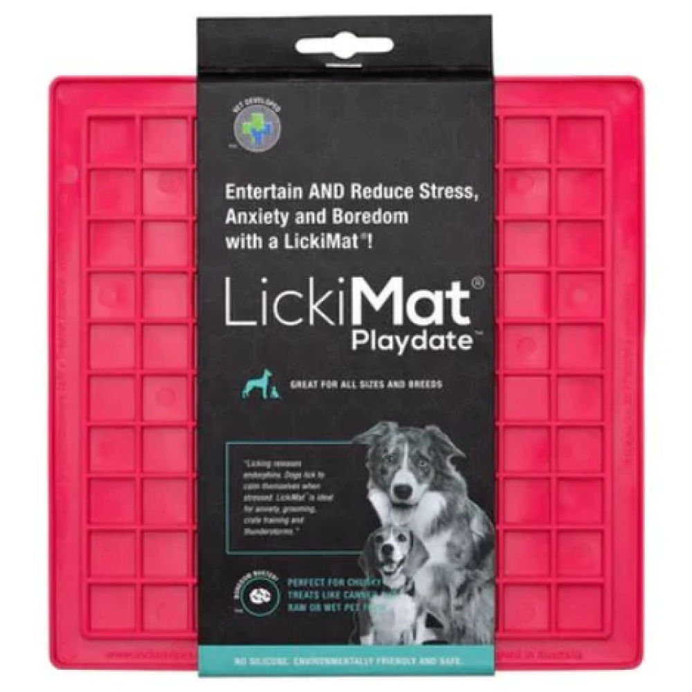 LickiMat Classic Playdate Slow Feeder for Cats and Dogs — back view