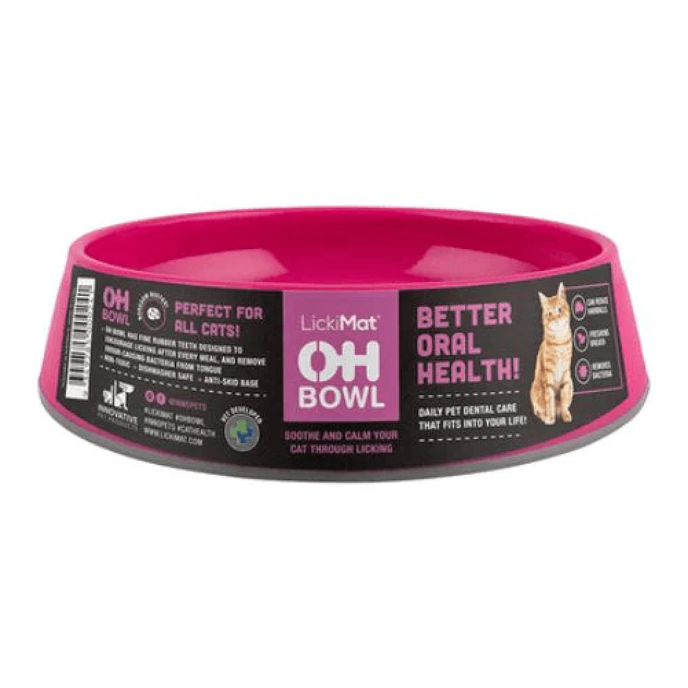 LickiMat OH Bowl Slow Feeder for Cat — back view