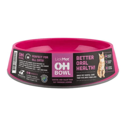 LickiMat OH Bowl Slow Feeder for Cat — back view