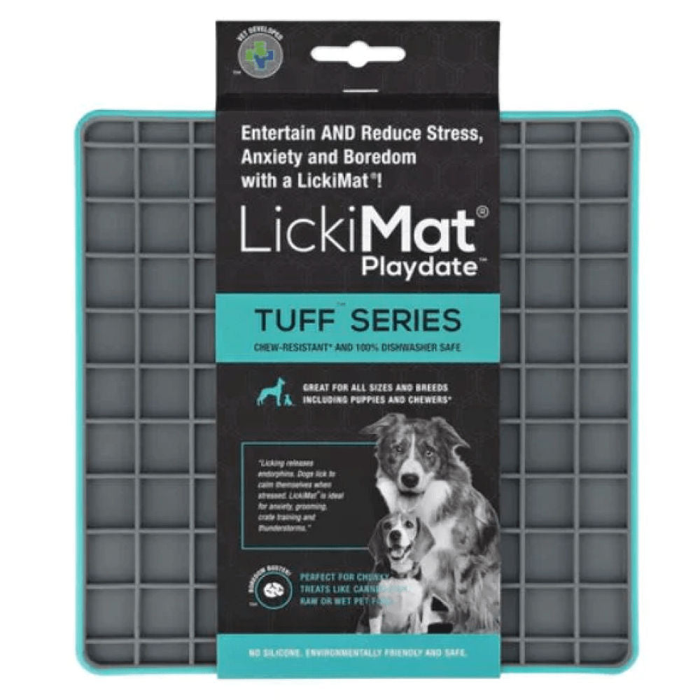 Lickimat Tuff Playdate Slow Feeder For Dogs Turquoise