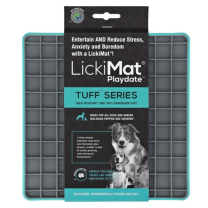 Lickimat Tuff Playdate Slow Feeder For Dogs Turquoise
