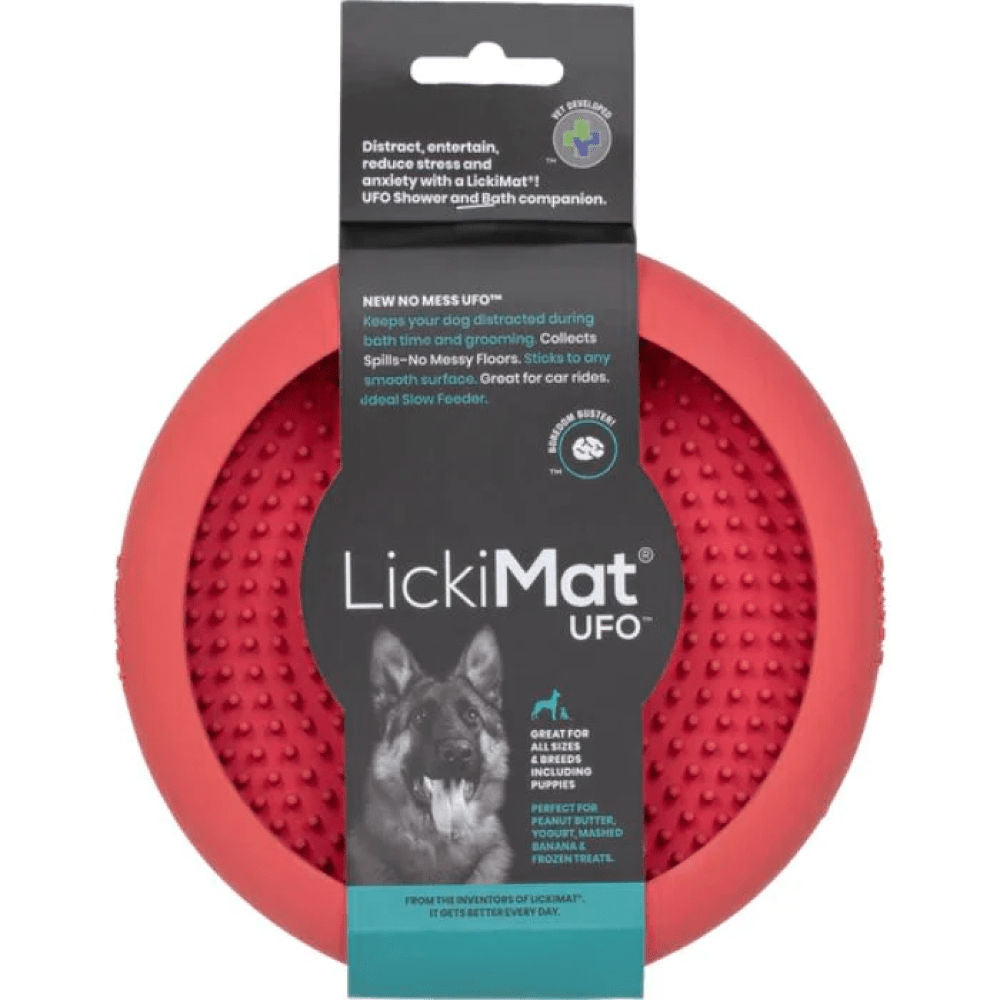 Lickimat Ufo Slow Feeder For Dogs Pink