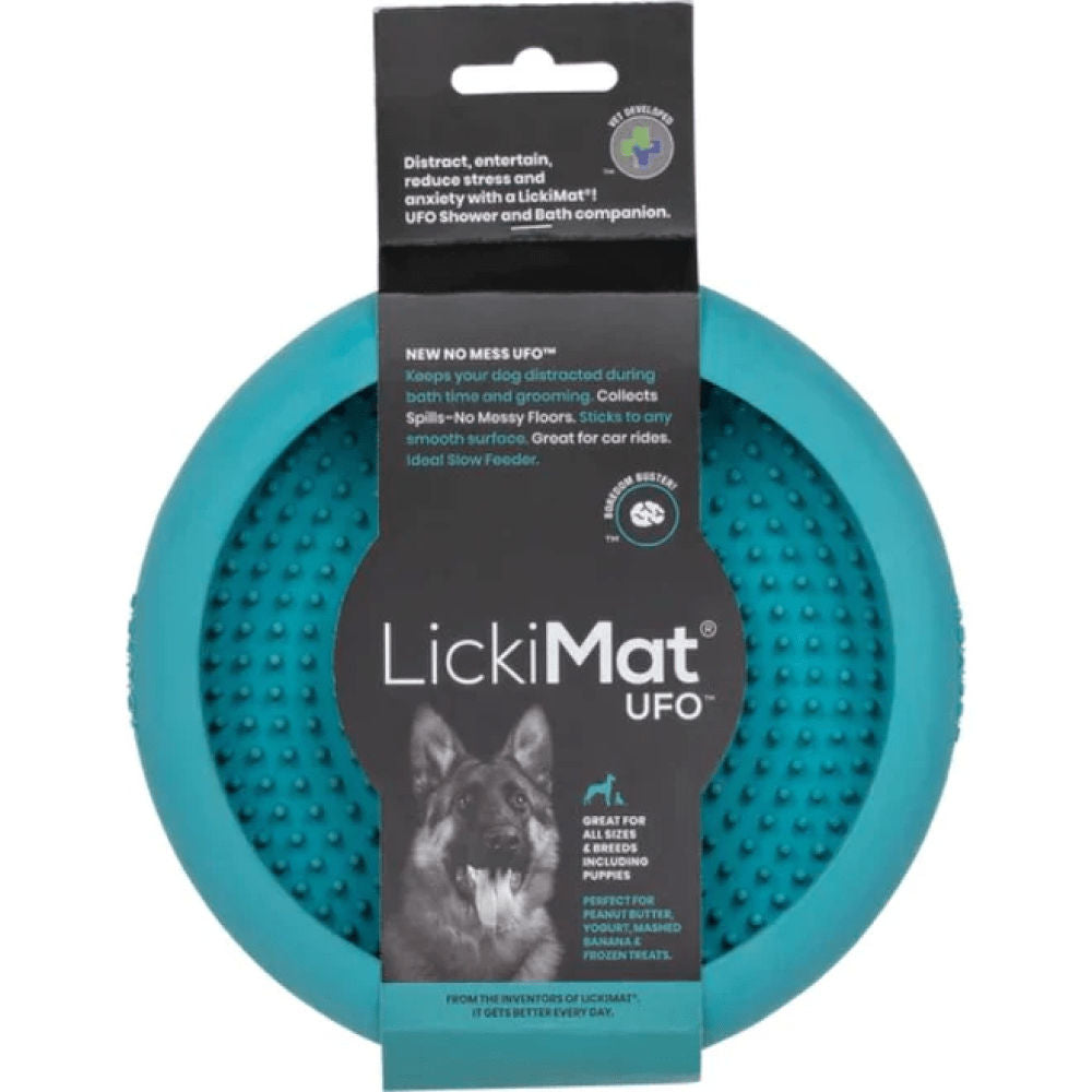 Lickimat Ufo Slow Feeder For Dogs Turquoise