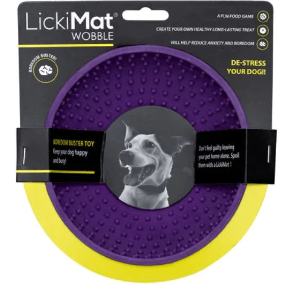 Lickimat Wobble Slow Feeder For Dogs Purple