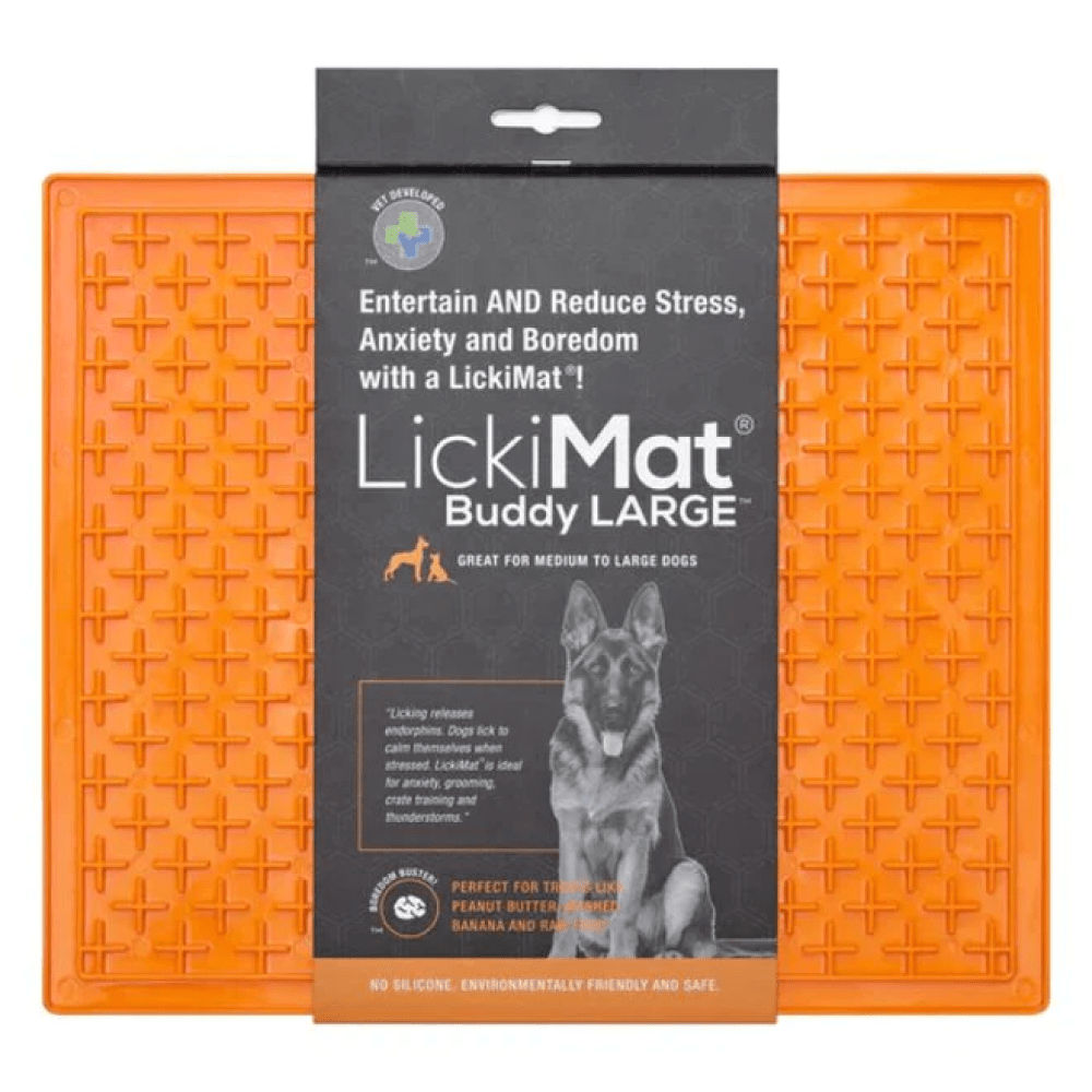 LickiMats Classic Buddy Slow Feeder for Dogs and Cats — back view