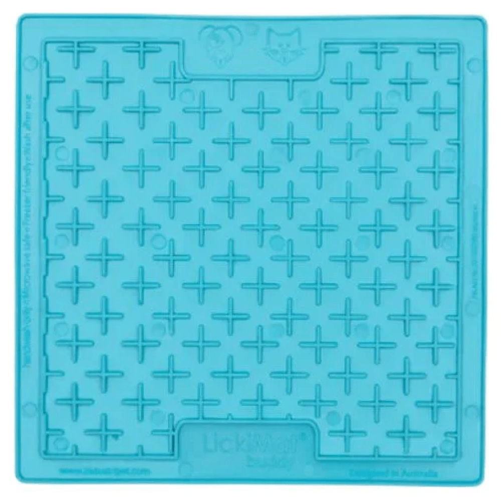 Lickimats Classic Buddy Slow Feeder For Dogs And Cats Turquoise