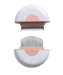 M Pets 2 In 1 Mini Comb For Long Haired Dogs And Cats White