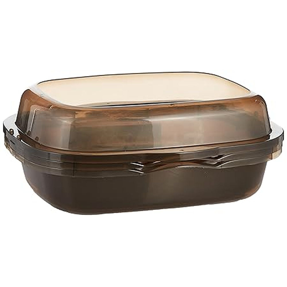 M Pets Alexandria 2 Layer Cat Litter Tray for Cats — side view