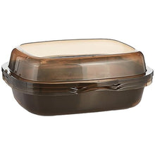 M Pets Alexandria 2 Layer Cat Litter Tray For Cats Taupe Grey - Image 2