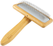 M Pets Bamboo Slicker Brush For Dogs And Cats Brown