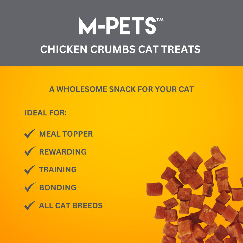 M PETS Chicken Crumbs Treats for Cats — detail shot