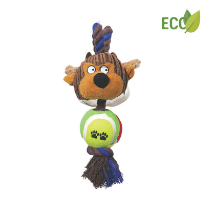 M Pets Dennis Eco Rope Toy for Dogs — in use