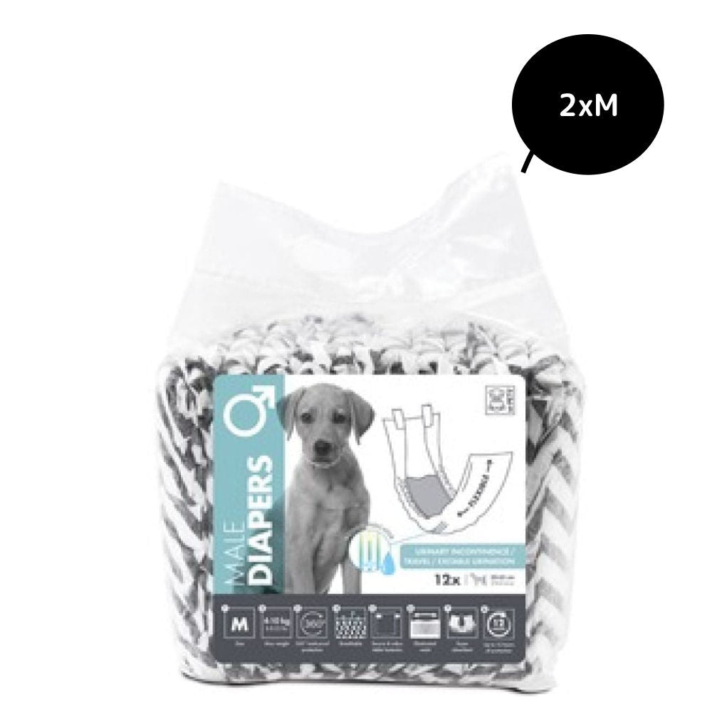 M Pets Diapers For Male Dogs 12 Pcs Copy - Image 2