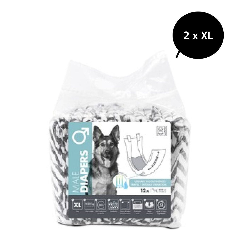 M Pets Diapers For Male Dogs 12 Pcs Copy 2 - Image 2