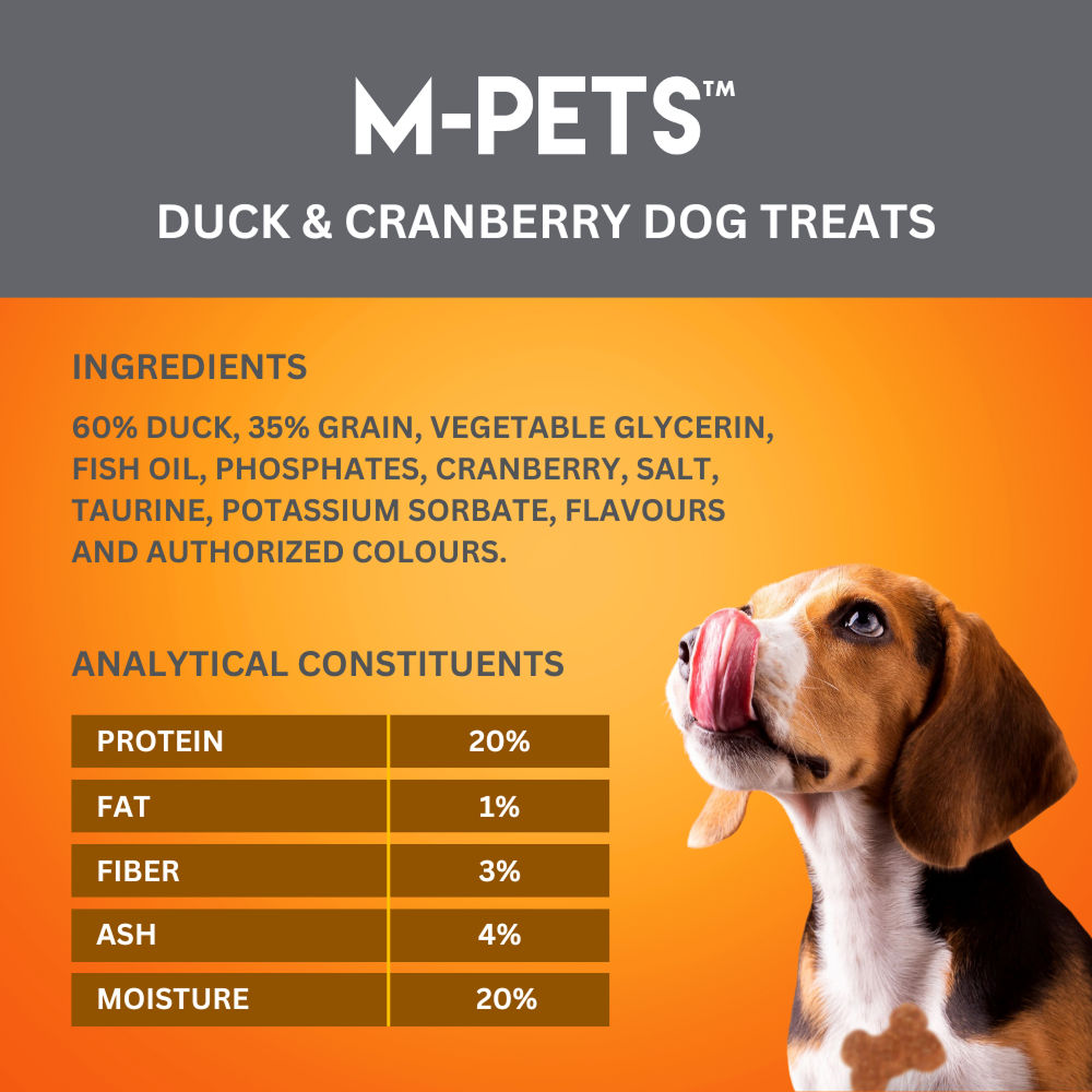 M Pets Duck Cranberry Treats For Dogs - Image 3