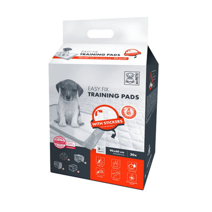 M Pets Easy Fix Puppy Training Pads With Stickers For Dogs 30Pcs