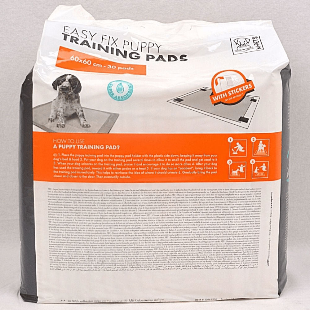 M Pets Easy Fix Puppy Training Pads With Stickers for Dogs — side view