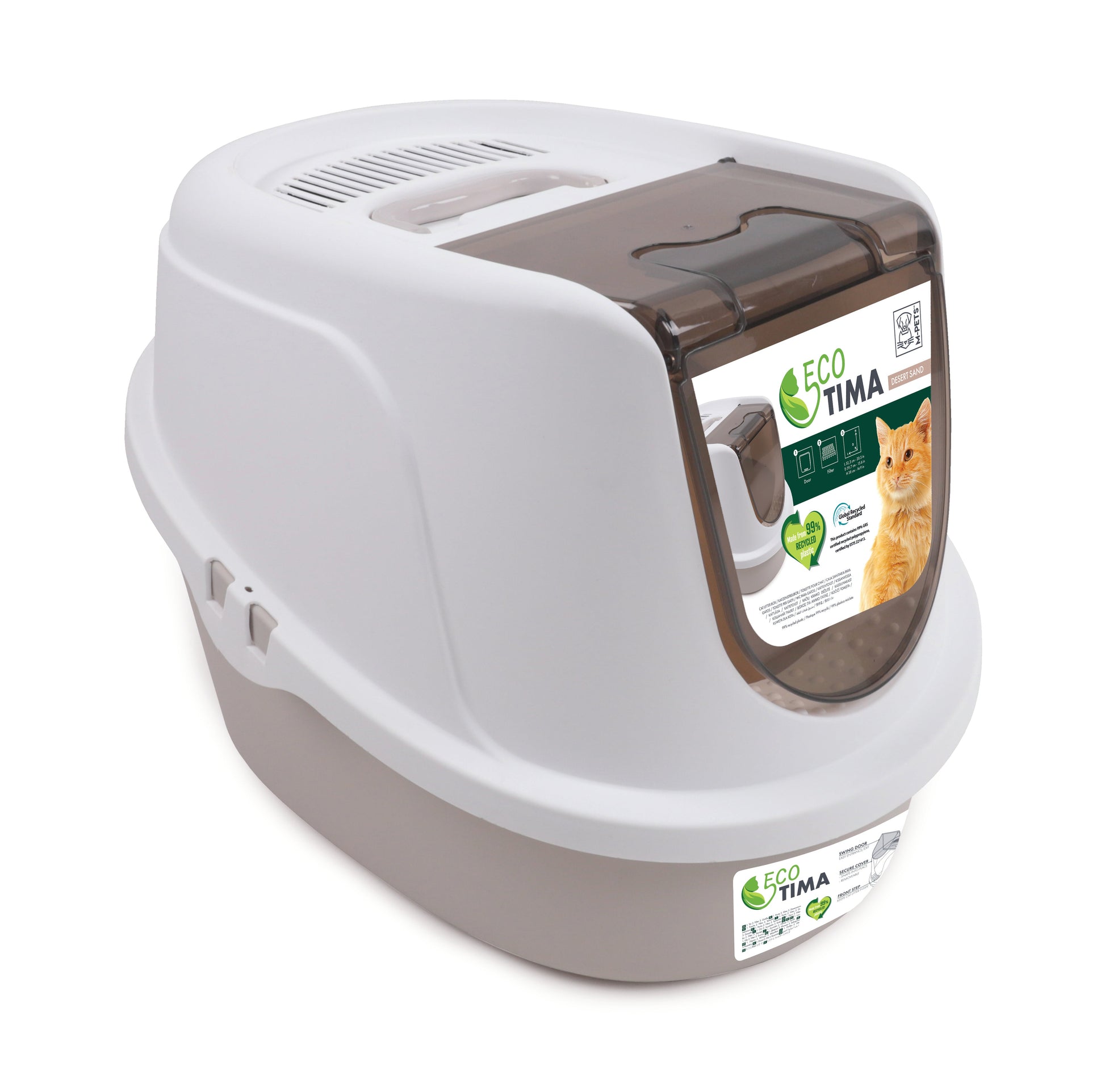 M Pets Eco Tima Desert Sand Box for Cats — detail shot