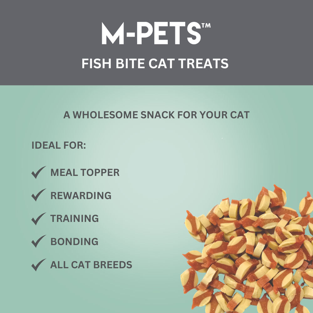 M PETS Fish Bite Treats for Cats — detail shot
