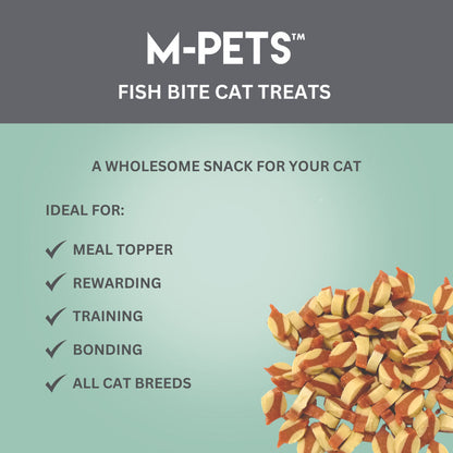 M PETS Fish Bite Treats for Cats — detail shot