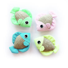 M Pets Fish Wand Toy For Cats Yellow Blue Green And Pink