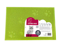 M Pets Footprint Cat Litter Mat For Dogs Green
