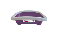M Pets Memphis Litter Tray For Cats Purple White