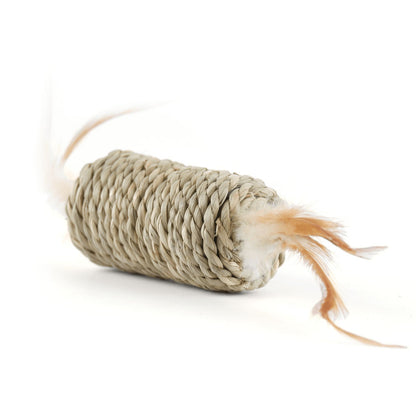 M Pets Natura Seagrass Roll & Ball Toy for Cats — detail shot