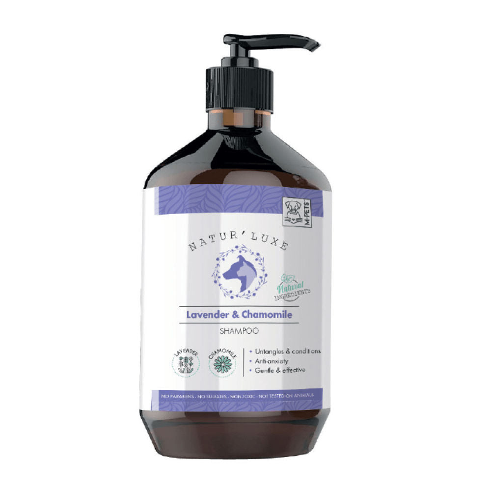 M Pets Natur'Luxe Lavender & Chamomile Shampoo for Dogs and Cats — side view