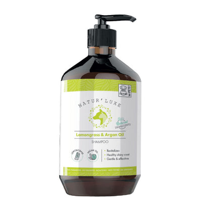 M Pets Natur'Luxe Lemongrass & Argan Oil Shampoo for Dogs and Cats — side view