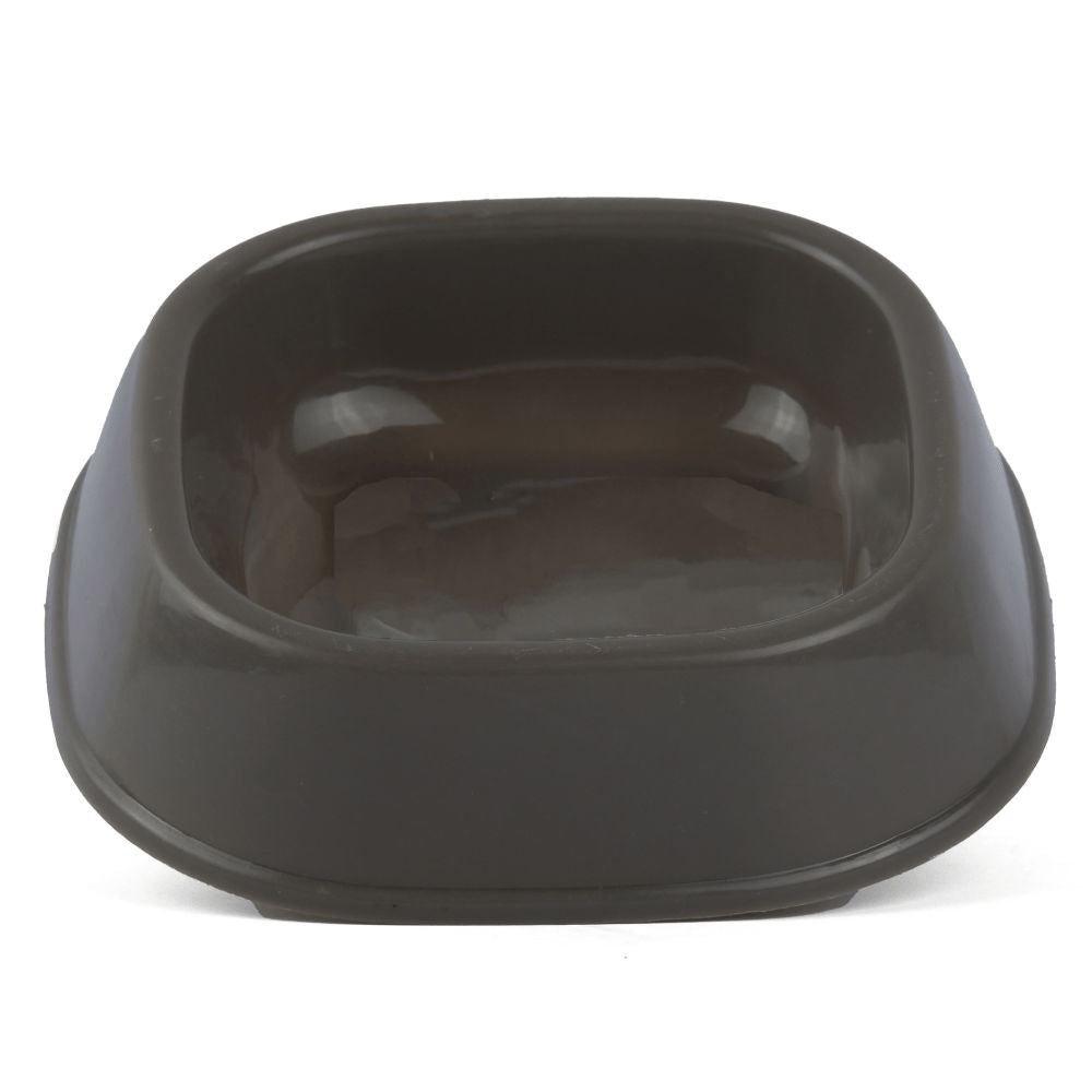 M Pets Plastic Single Bowl For Cats Grey - Image 2