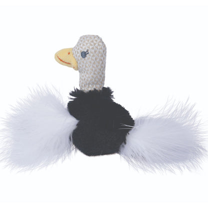 M Pets Plume Ostrich Catnip Toy for Cats — back view