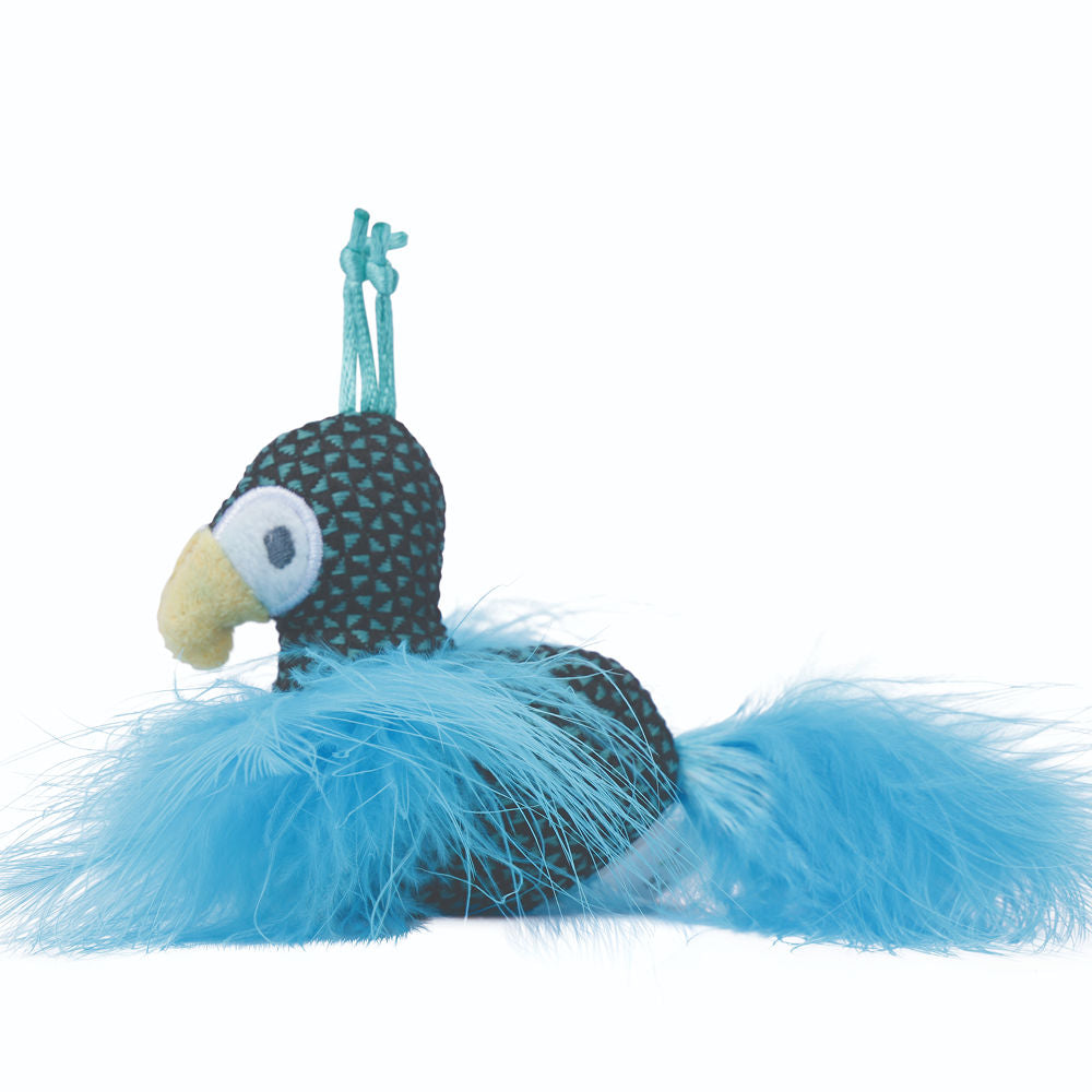 M Pets Plume Peacock Catnip Toy for Cats — side view