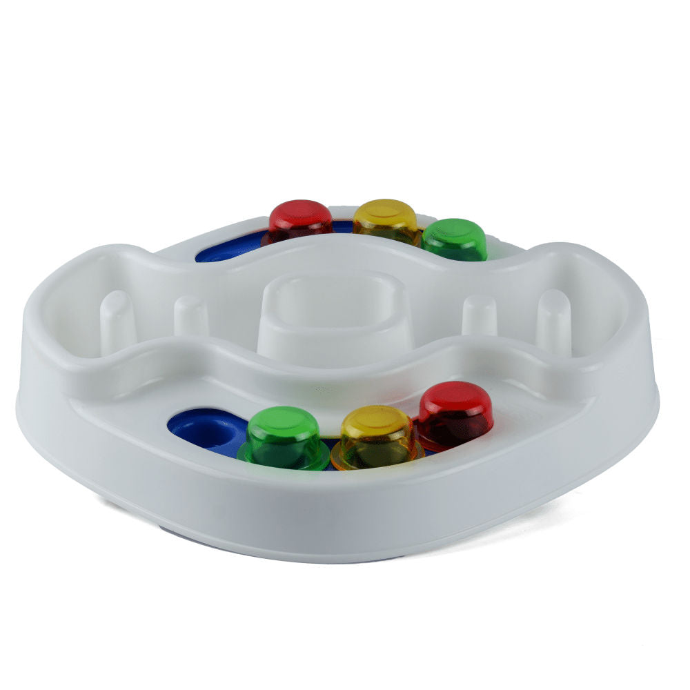 M Pets Tasty Nolena Interactive Bowl for Dogs — side view