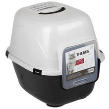 M Pets Thebes Litter Box For Cats Black White