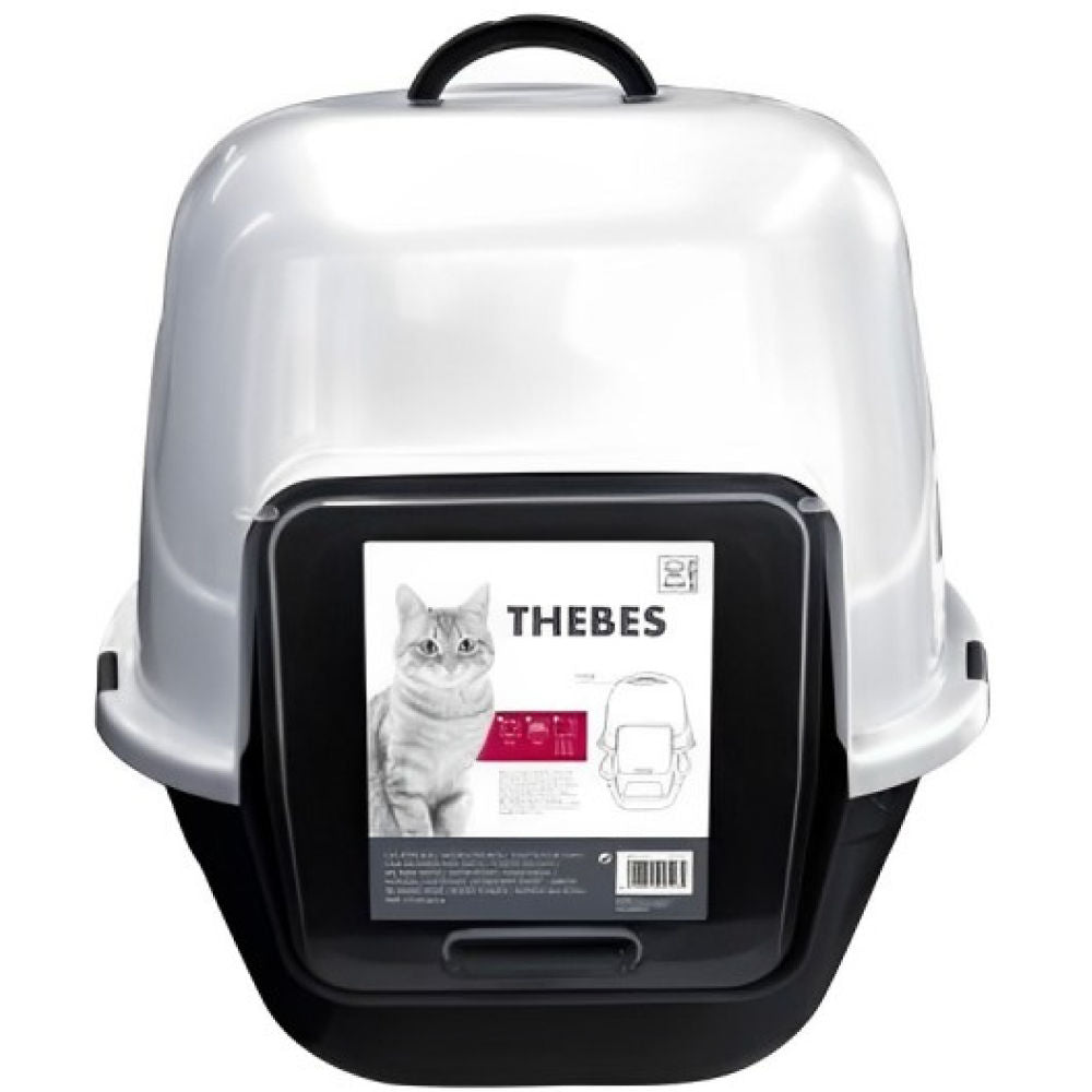M Pets THEBES Litter Box for Cats — side view