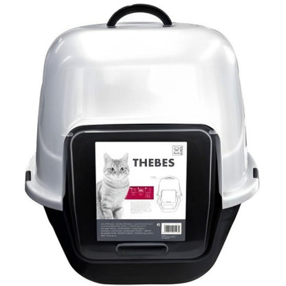 M Pets THEBES Litter Box for Cats — side view