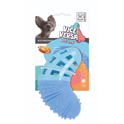 M Pets Vice Versa Chicken Scented Boomerang Toy for Dogs — side view