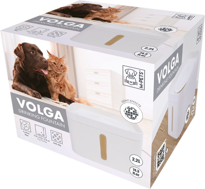 M Pets Volga Drinking Fountain for Dogs — back view