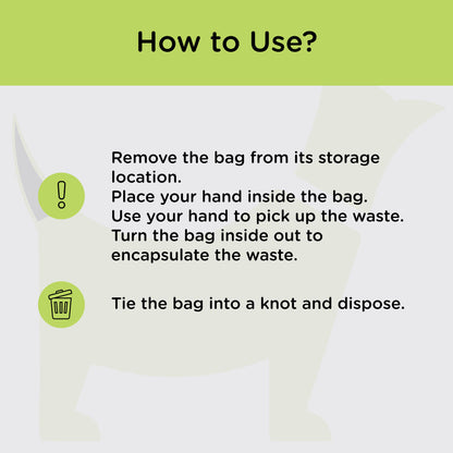 M Pets Waste Bag Dispenser for Dogs — back view