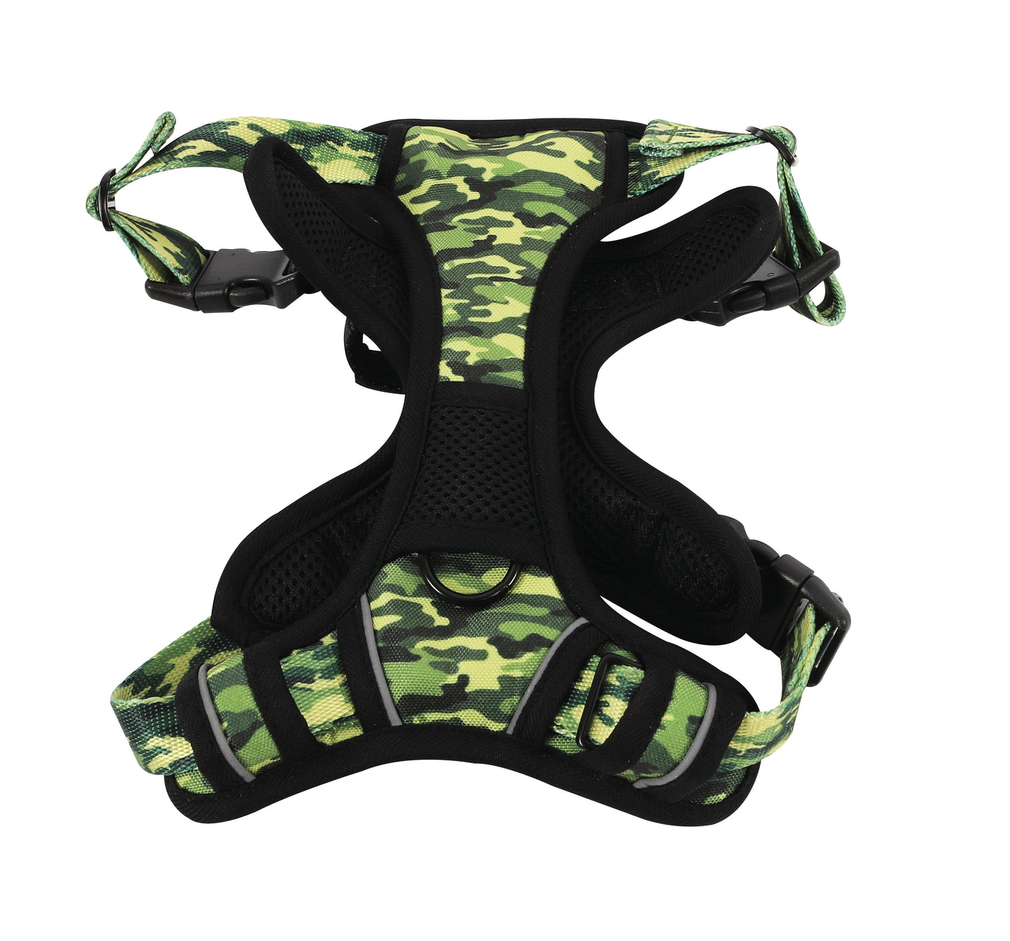 M Pets Water Resistant 3buckle Hiking Harness for Dogs — side view