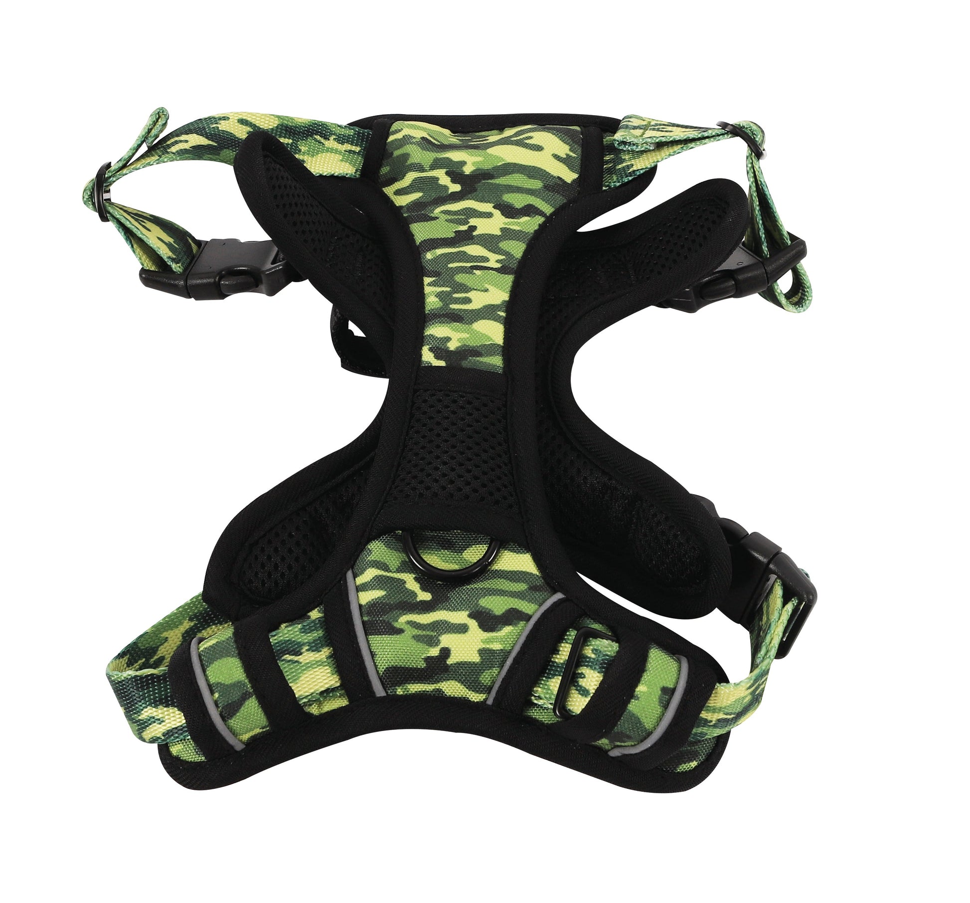 M Pets Water Resistant 3buckle Hiking Harness for Dogs — side view