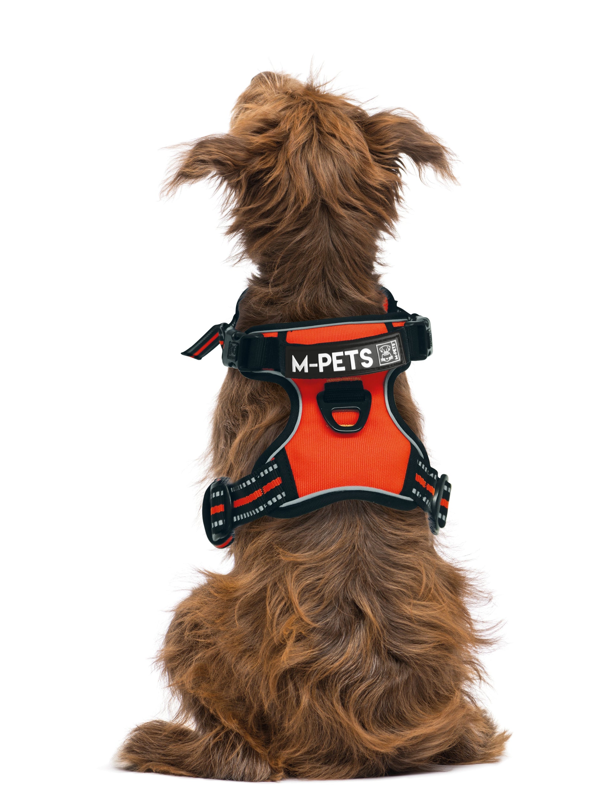 M Pets Water Resistant 3buckle Hiking Harness for Dogs — side view
